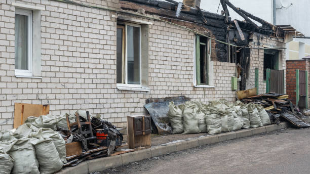 Professional Fire Damage Removal technician working in Morton, PA